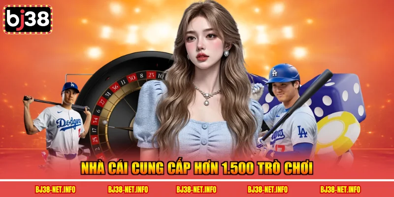Nhà cái cung cấp hơn 1.500 trò chơi